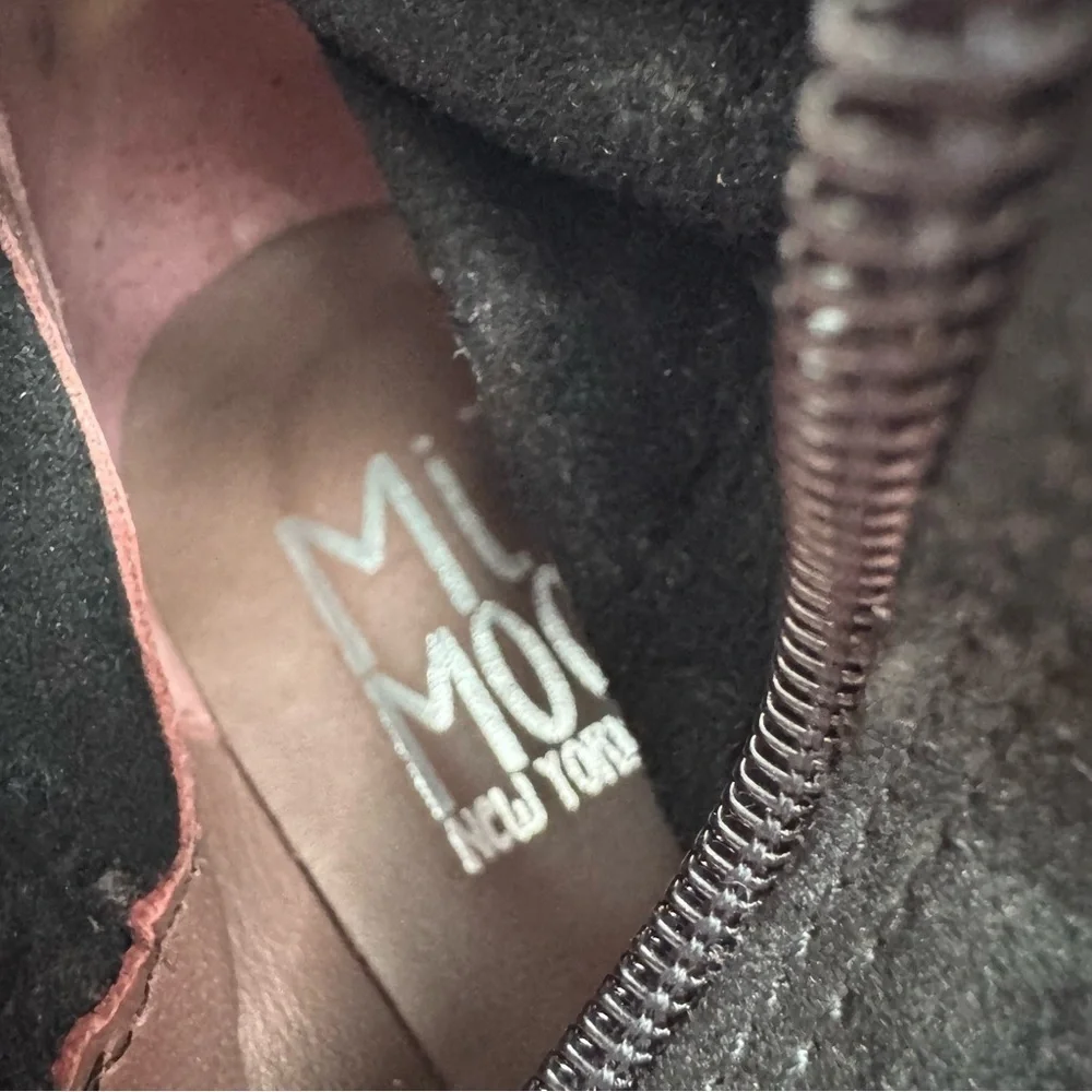 🆕 Miz Mooz Black Over the Knee suede leather Boots size 39 (8.5-9 US) NWOT
